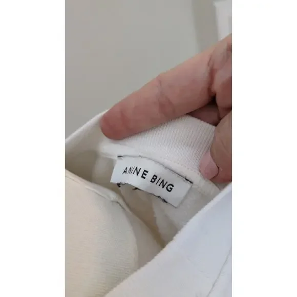 Anine Bing Miles Sweatshirt Slogan Rock 'n' Roll - Picture 6 of 8